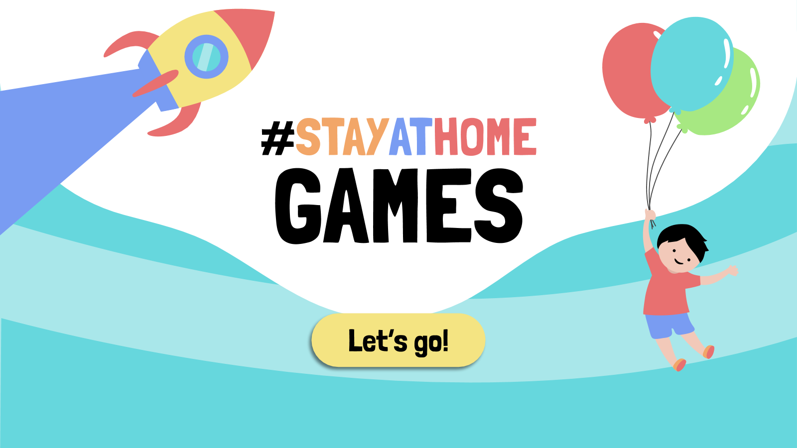 #StayAtHome游戏PowerPoint模板